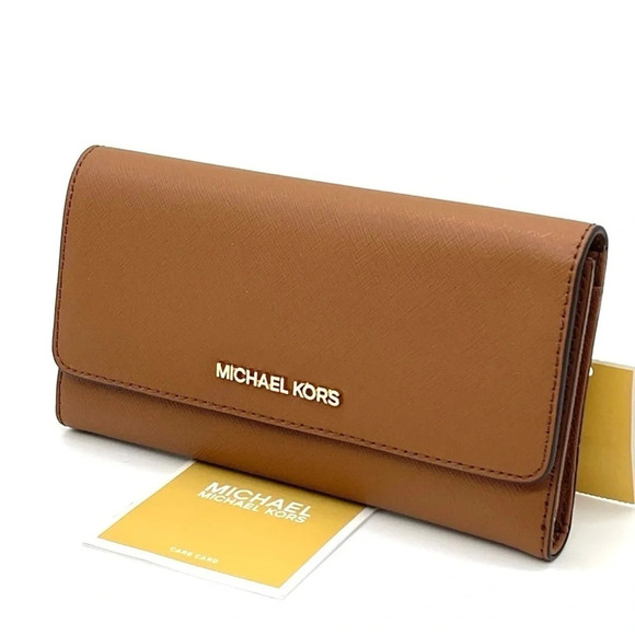 Michael Kors Large Trifold Wallet Luggage (NWT) - Picture 2 of 8